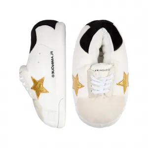 Biele Sneakers papuče s hviezdou ALBI