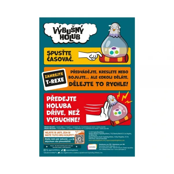 Výbušný holub Asmodée-Blackfire