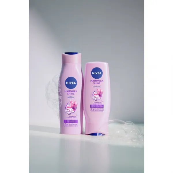 NIVEA Hairmilk Shine ošetrujúci šampón 250 ml