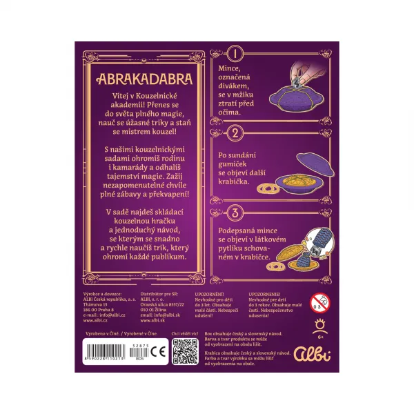 ABRAKADABRA - Trezor s mincou ALBI