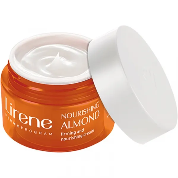 Lirene Hydration & Nourishment Nourishing Almond hydratačný a vyživujúci krém zvyšujúci elasticitu pleti 50 ml
