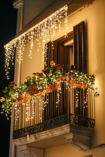 Vianočné vonkajšie svietielka, 500LED, 23m, cencúle, FLASH, teplá biela