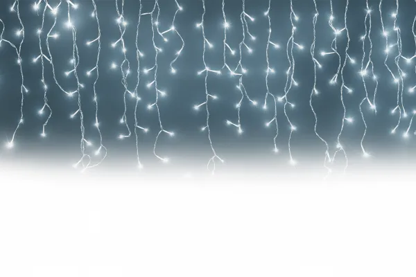 Vianočné vonkajšie svietielka, 500LED, 23m, cencúle, FLASH, STUDENÁ biela