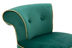 Mauro Ferretti Sametová barová židle Luxy zelená