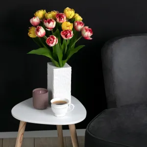 AmeliaHome Umelá kvetina Tulipán žltá