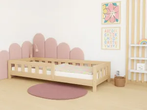 Nástenný čalúnený panel BOUCLÉ ​​v tvare oblúka Zvoľte farbu: Hnedá, Zvoľte rozmer: 20x70 cm, Uchytenie na stenu: So samolepiacim suchým zipsom