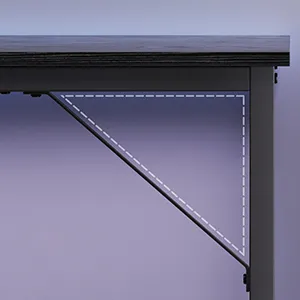 SONGMICS Psací stůl Vasagle Ebeny 120 cm černý