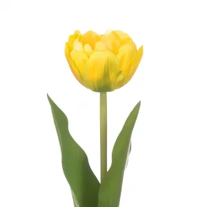 AmeliaHome Umelá kvetina Tulipán žltá