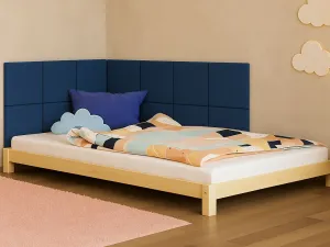 Štvorcové čalúnené panely na stenu BÚCLÉ Zvoľte farbu: Hnedá, Zvoľte rozmer: 30x30 cm, Uchytenie na stenu: So samolepiacim suchým zipsom