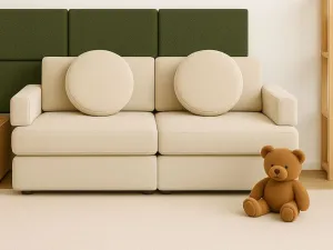 Obdĺžnikové čalúnené panely na stenu BÚCLÉ Zvoľte farbu: Hnedá, Zvoľte rozmer: 40x50 cm, Uchytenie na stenu: So samolepiacim suchým zipsom