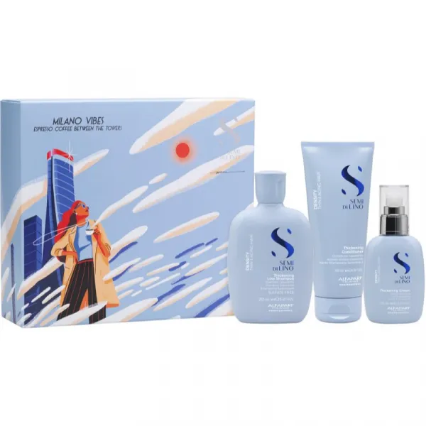 Alfaparf Milano Semi di Lino Density Holiday Kit darčeková sada pre jemné vlasy bez objemu