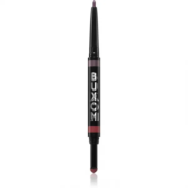 Buxom FLIP SIDE DUAL-ENDED EYELINER & SHADOW krémové očné tiene a linky v ceruzke odtieň Burgundy Bestie 0.78 g