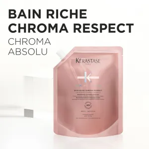 Kérastase Chroma Absolu Bain Riche Chroma Respect vyživujúci šampón pre farbené vlasy Refill 500 ml