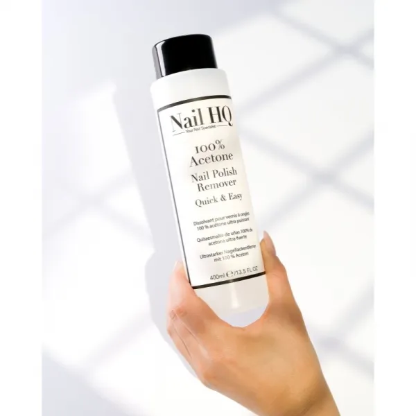 Nail HQ 100% Acetone odlakovač na nechty 400 ml
