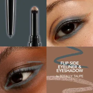 Buxom FLIP SIDE DUAL-ENDED EYELINER & SHADOW krémové očné tiene a linky v ceruzke odtieň Totally Taupe 0.78 g