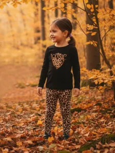 Dievčenské legíny LEOPARD