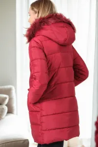 Z9745 DEWBERRY WOMEN'S COAT-BURGUNDY