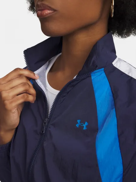 Under Armour UA Icon Crinkle Jacket-BLU - Women's