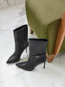 Black Women's Heeled Ankle Boots ORSAY - Women's