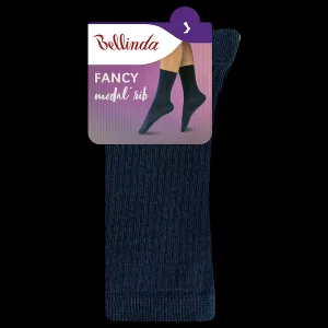 Bellinda 
FANCY RIB MODAL SOCKS - Dámske ponožky z modalu - modrá