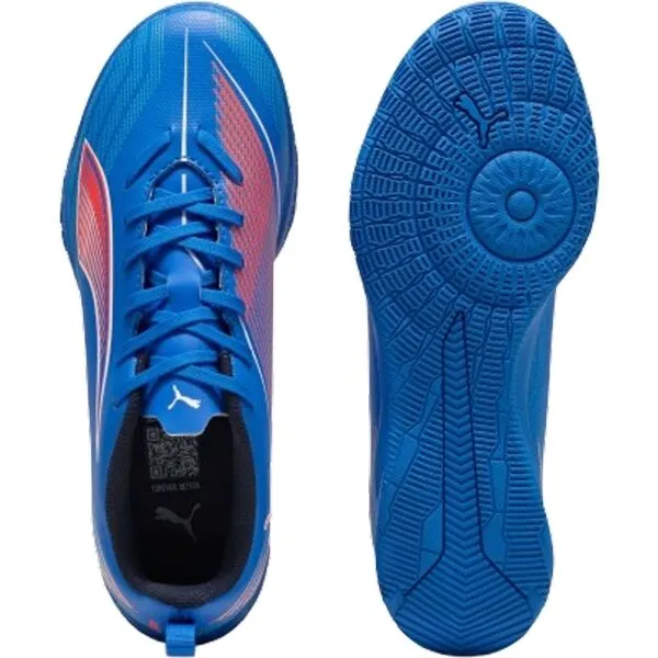 Puma ULTRA 6 PLAY IT JR Detská halová obuv, modrá, veľkosť 33