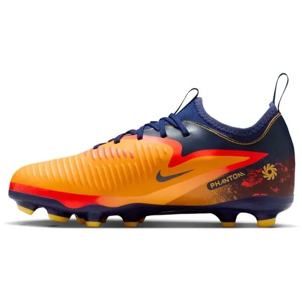 Nike JR PHANTOM 6 LOW ACAD FG/MG EH Detské kopačky, oranžová, veľkosť 33
