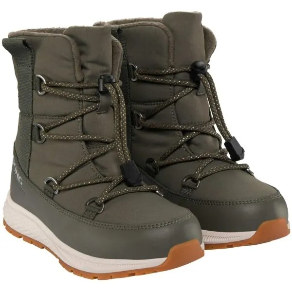 VIKING BY NORWAY EQUIP WARM WP SL Juniorská zimná obuv, khaki, veľkosť