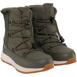 VIKING BY NORWAY EQUIP WARM WP SL Juniorská zimná obuv, khaki, veľkosť