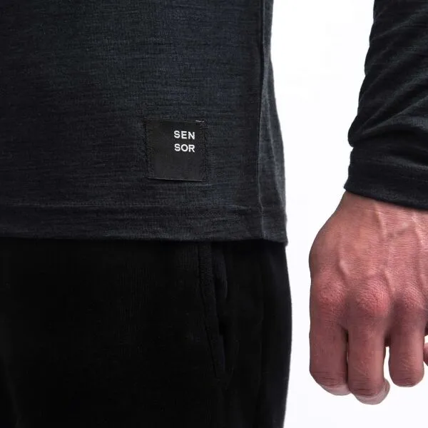 Sensor MERINO CORDURA Pánske funkčné tričko, čierna, veľkosť