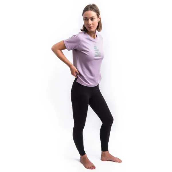 Sensor MERINO BLEND STONE W Dámske funkčné tričko, fialová, veľkosť