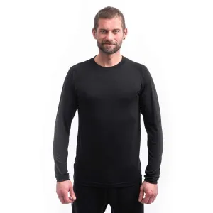 Sensor MERINO ACTIVE NO LOGO Pánske funkčné tričko, čierna, veľkosť