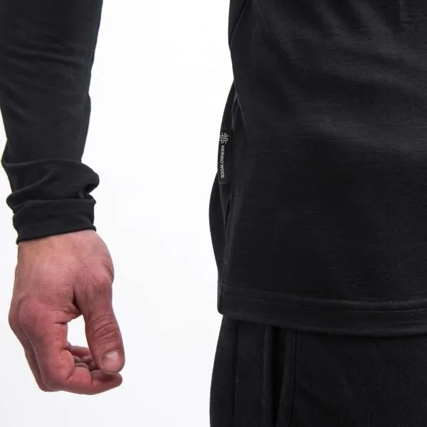 Sensor MERINO ACTIVE NO LOGO Pánske funkčné tričko, čierna, veľkosť