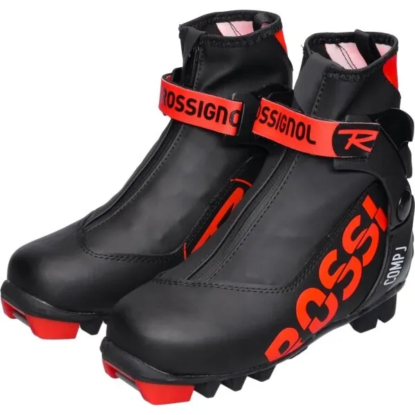 Rossignol COMP J-XC Detská  kombi obuv na bežky, čierna, veľkosť