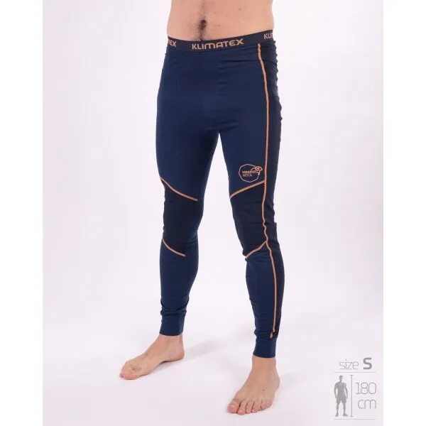 Klimatex TASHUN MERINO Pánske merino blend spodky, tmavo modrá, veľkosť