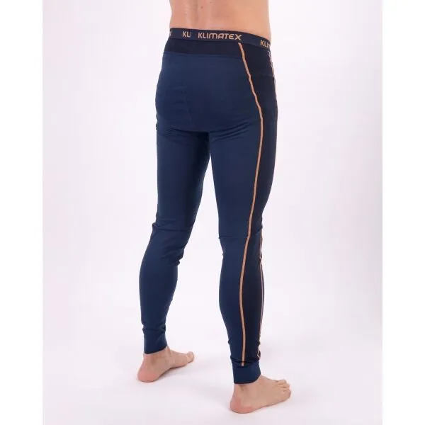 Klimatex TASHUN MERINO Pánske merino blend spodky, tmavo modrá, veľkosť