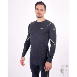 Klimatex MITRE MERINO Pánske merino tričko, tmavo sivá, veľkosť