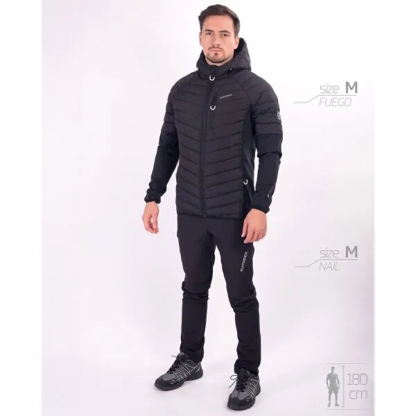 Klimatex FUEGO Pánska hybridná bunda, čierna, veľkosť