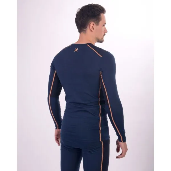 Klimatex TASMAN MERINO Pánske merino blend tričko, tmavo modrá, veľkosť