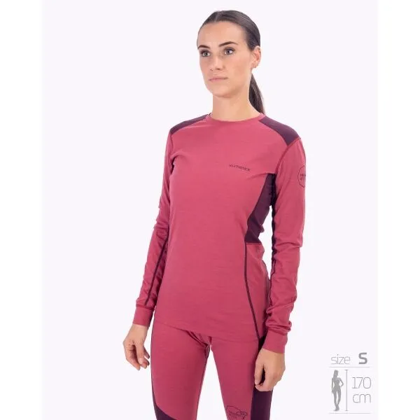 Klimatex VEIFA MERINO Dámske merino blend tričko, ružová, veľkosť