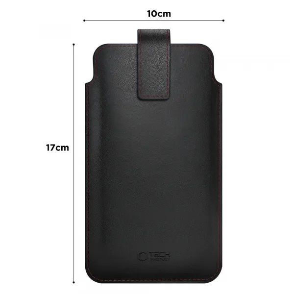 TECH-PROTECT SM65 Univerzálne puzdro na mobil 6 - 6,9" BLACK/RED