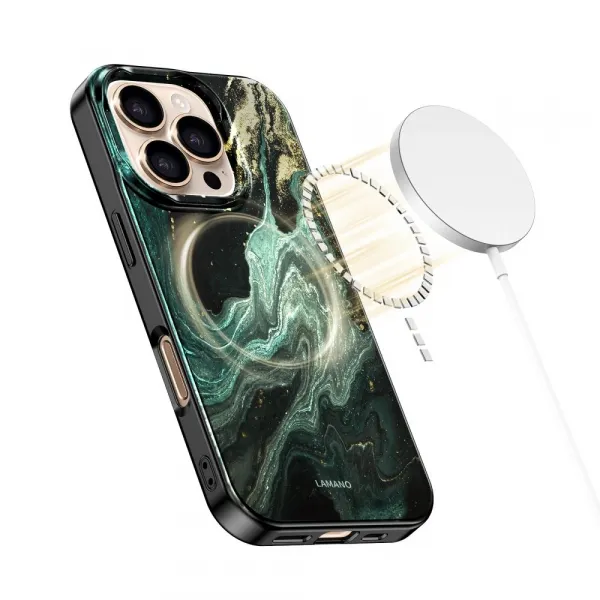 Tech-Protect Lamano MagSafe kryt na iPhone 16 Pro, verde aura