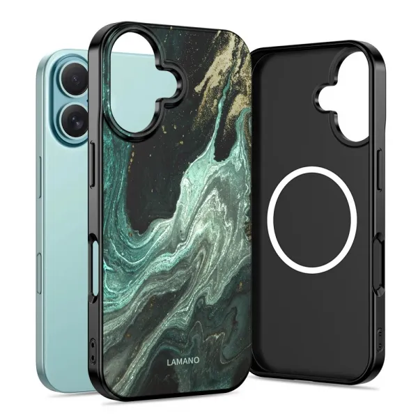 Tech-Protect Lamano MagSafe puzdro, iPhone 16, verde aura