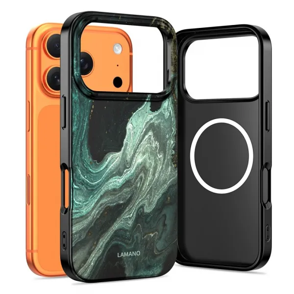 Tech-Protect Lamano MagSafe obal, iPhone 17 Pro, verde aura