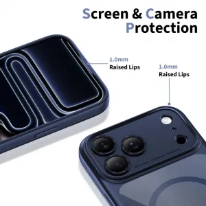 Tech-Protect MagPeak MagSafe CC kryt na iPhone 17 Pro Max, modrý