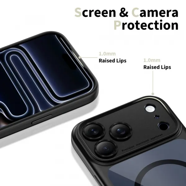 Tech-Protect MagPeak MagSafe CC kryt na iPhone 17 Pro Max, čierny