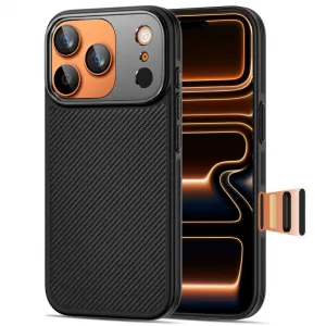 Tech-Protect Kevlar Aramid CC MagSafe puzdro, iPhone 17 Pro, čierne