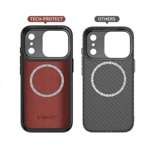 Tech-Protect Kevlar Aramid CC MagSafe puzdro, iPhone 17 Pro, čierne