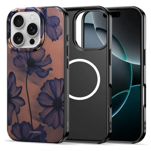 Tech-Protect Lamano MagSafe puzdro, iPhone 16 Pro Max, velvet night