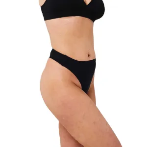 Menštruačné tangá Wuka bezšvové Stretch čierne (WST-black) L - 3XL