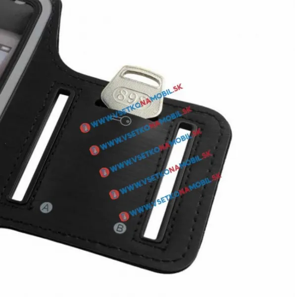 Univerzálne športové puzdro na mobil čierne